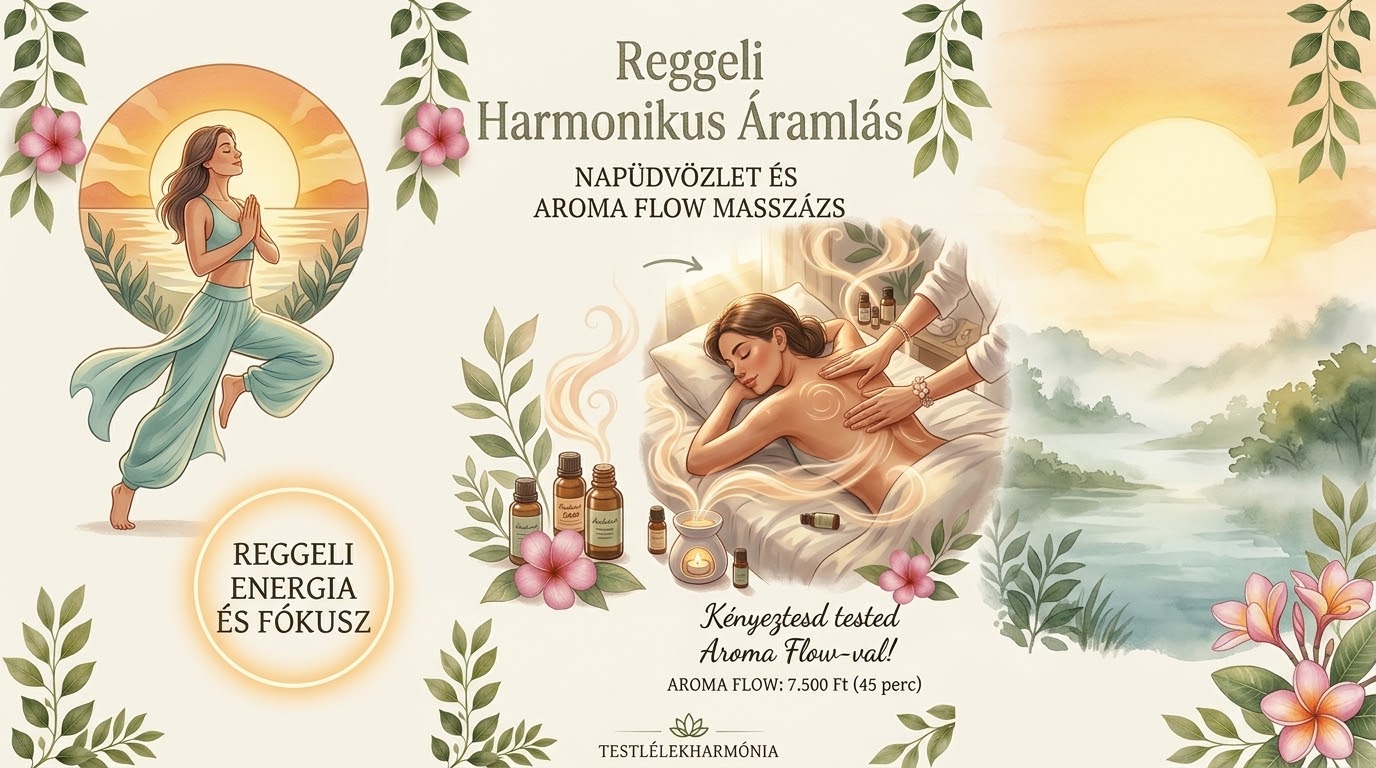 Üdvözöld a napot, újítsd meg a testedet: Napüdvözlet és az Aroma Flow masszázs